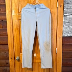 Men's Champro Gray Loose Fit Baseball Pants with Open Hem